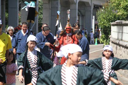  昨年の子ども大名行列のようす