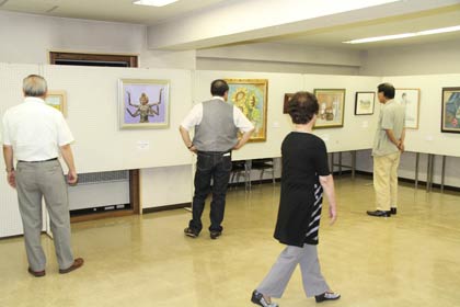 7、8日と開かれているミュゼ作品展