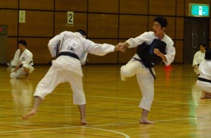 少林寺拳法のデモンストレーション