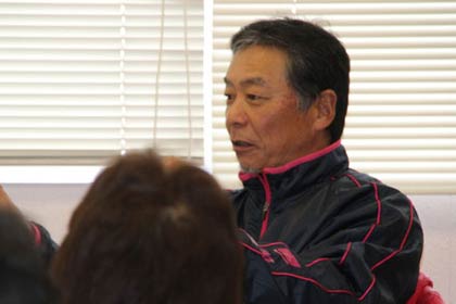 三機スタ野球アカデミーのアドバイザーに就く元新潟アルビレックスBC監督の芦沢真矢さん