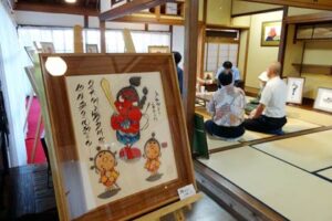 ことしも三条市丸井今井邸で開かれた「本庄基晃・眠月墨彩展」