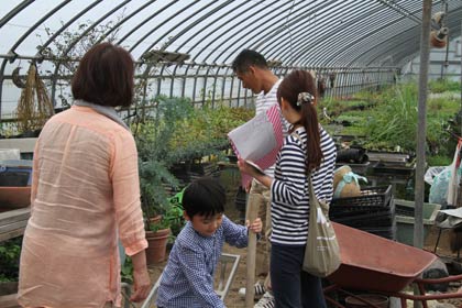 見学とハーブティー体験を行ったハーベスト