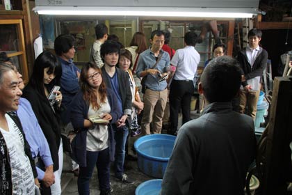 玉川堂の見学