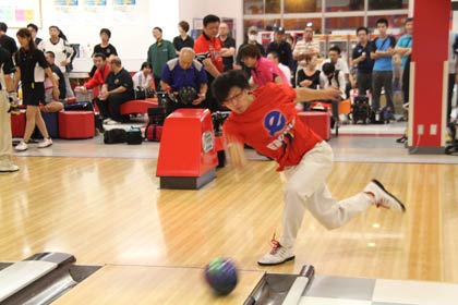 第1回優勝で東京国体スポーツ祭東京2013のボウリング少年男子個人で5位となった金子さん