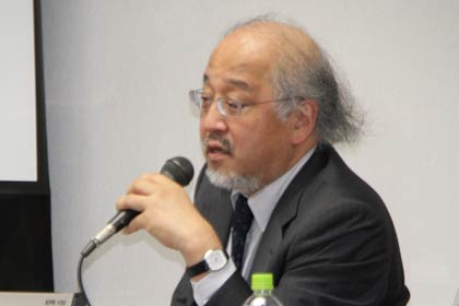 講師の東京大学大学院経済学研究科・藤本隆宏教授