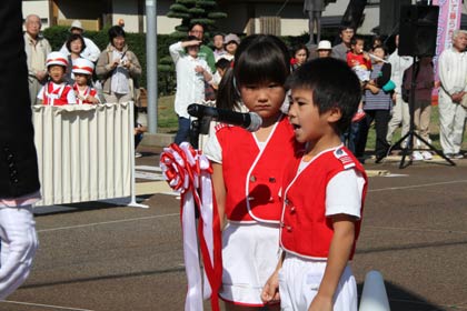 どれみ保育園園児による交通安全誓いの言葉