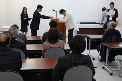 10月30日開かれた「Made in TSUBAME of the year 2010-2013」表彰式