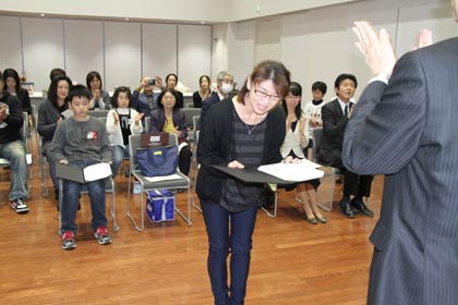 燕市で「燕産農産物を使った我が家の絶品朝ごはんレシピ」の優秀作品表彰式