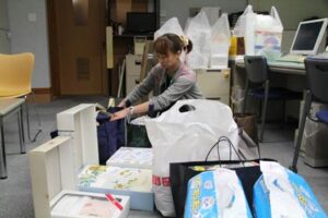 燕市社協に寄せられ始めている寄付された物品