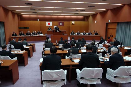 3日開会した三条市12月定例会