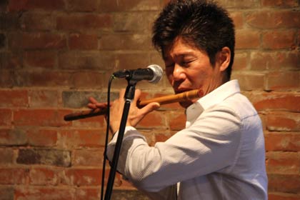 23日のスペシャルゲスト、篠笛奏者の狩野泰一さん