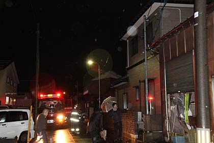 落雷の通報を受けて燕・弥彦消防が確認のため出動した燕市南3