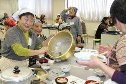 三条市シルバー人材センターの我が家の雑煮作り教室