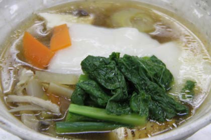 完成した5つの家庭の雑煮