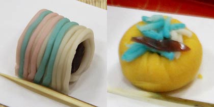 岩田作品をイメージした和菓子