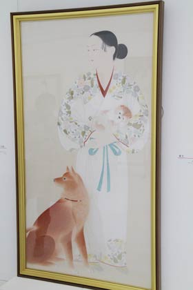 1947年の第3回日展に出品した『愛犬』