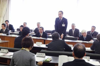 三条市の3月定例会の提出議案概要説明会