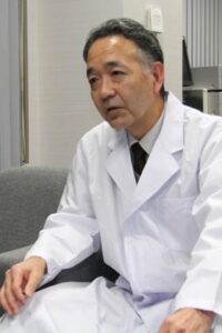 PM2.5について話す県央研究所品質管理課の渡辺勝行課長