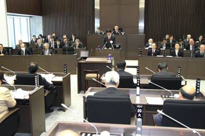 6日開会した燕市3月定例会