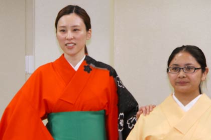 分水太夫役の立島里菜さん