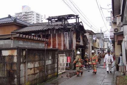 火災現場 