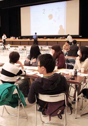 17日のつばめ若者会議のワークショップで26日の発表会の全体説明会