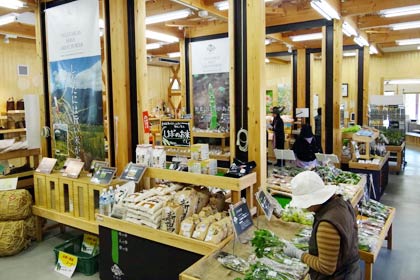 店内の直売所