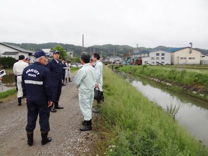  三条市が市内の危険カ所6カ所を巡視、下保内で
