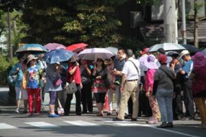 30日も三条は晴れて気温は30.8度まで上がってことし最高、初めての真夏日