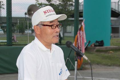 燕市ソフトボール協会の木原会長
