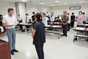 新潟県共同募金会と同三条市支会が共同募金助成決定交付式
