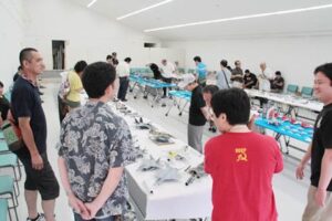 19、20日と三条東公民館で第8回新潟エアクラフトモデラーズ展示会、日本の機体を中心に約200機を展示