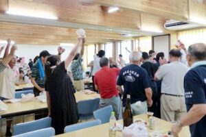 西本成寺有志会のバーベキュー大会