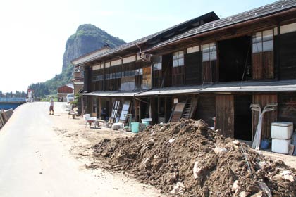 11年の7.29水害で床上浸水したときのようす