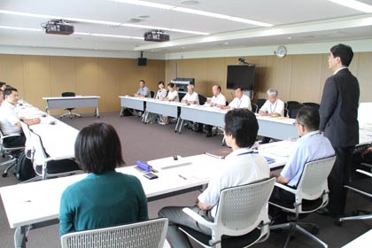 第1回の燕市県央大橋西詰周辺地域整備基本計画策定懇談会
