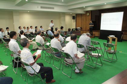 7月31日に分水福祉会館で行われたふれあいトーク