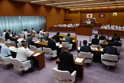 三条市の9月定例会が開会