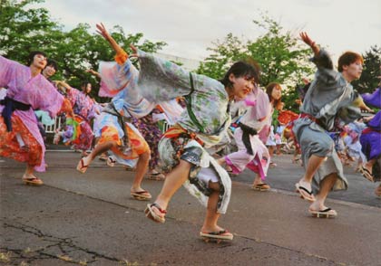 優秀賞の込山定二さんの「よさこい下駄踊り」