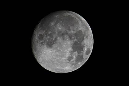 7日夜の月