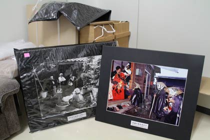 展示する写真パネル