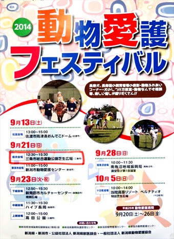 動物愛護フェスティバルのポスター