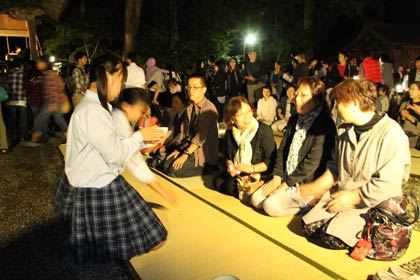 加茂暁星高校茶道部が野点