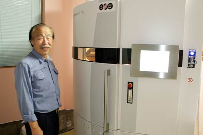  米山工業が導入した3Dプリンターと米山社長