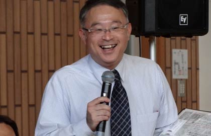 ラジオ福島の鏡田辰也アナウンサー