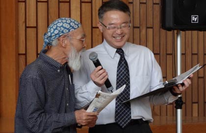 三条市に避難している佐竹紀さんにインタビュー