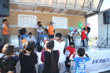 ステージイベント風船早割競走