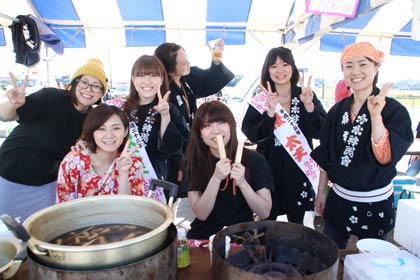 分水神輿会の出店