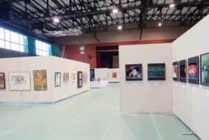 11月5日まで開かれる第47回加茂市展の会場