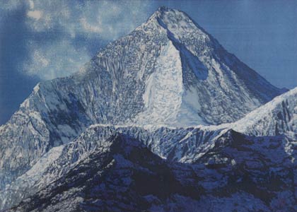 まるで写真のような作品「氷壁」