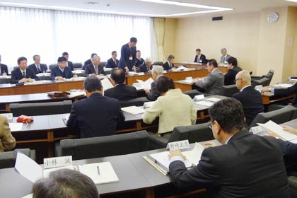 三条市で12月定例会の議案概要説明会